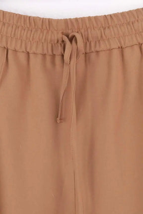 Pantalon large Sézane Camel en Synthétique