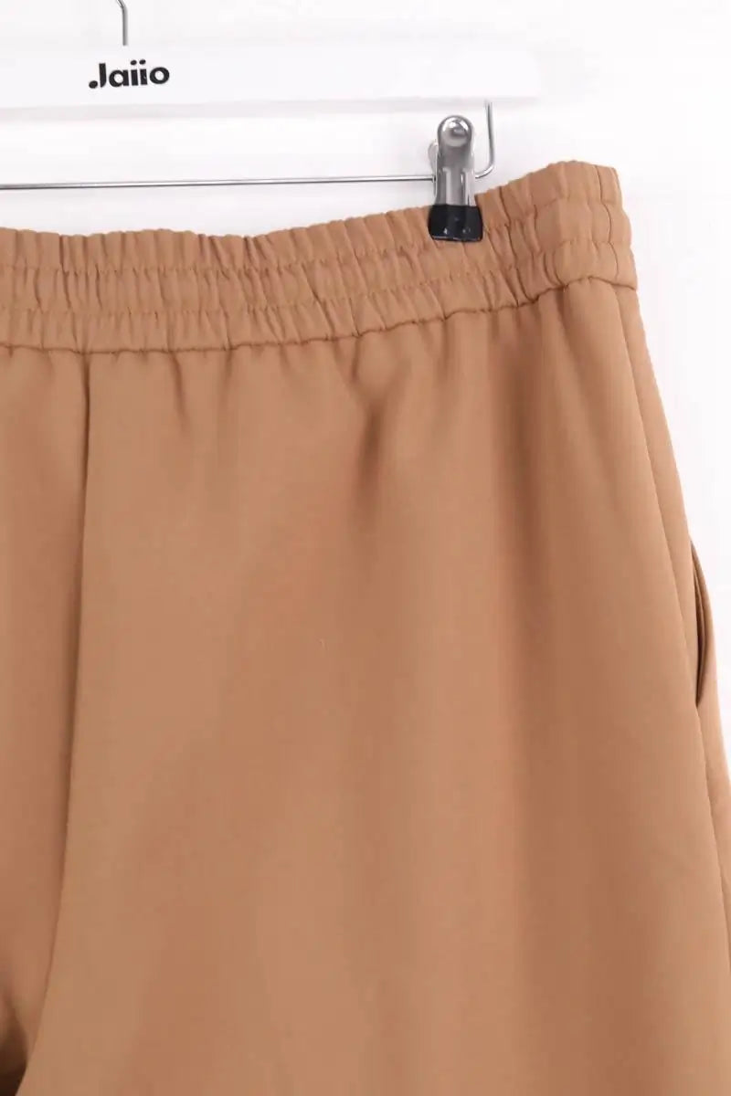 Pantalon large Sézane Camel en Synthétique