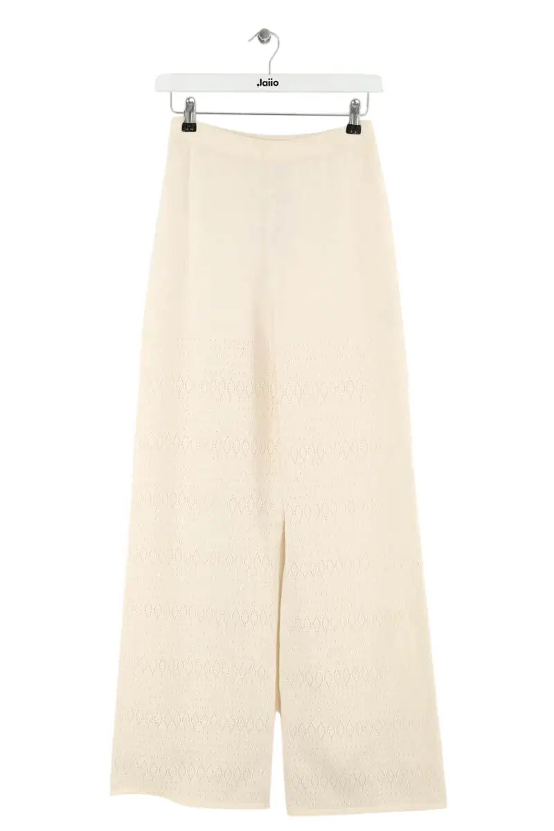 Pantalon large Sézane Ecru en Laine, taille XS - Seconde Main