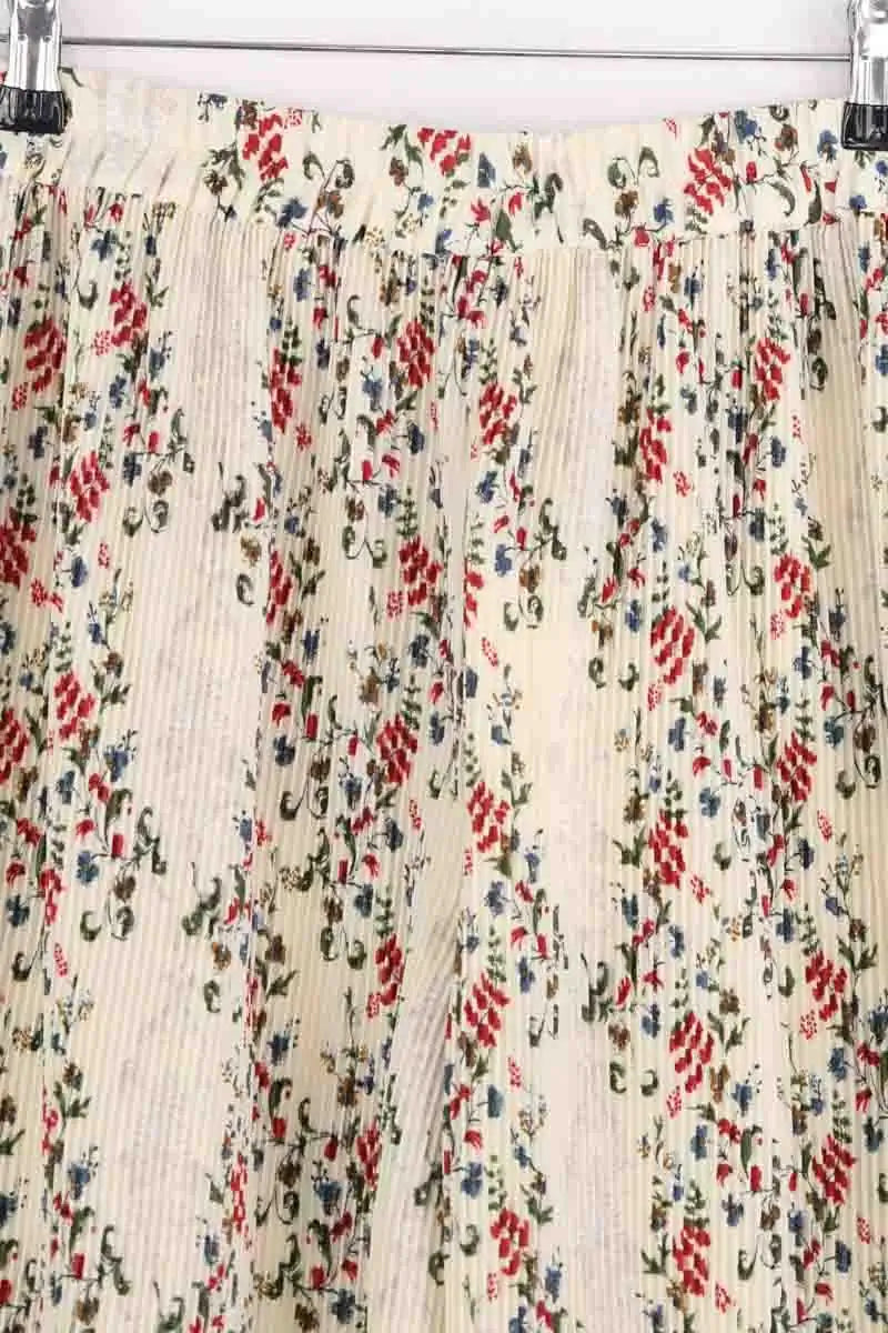 Pantalon large Sézane Ecru en Synthétique
