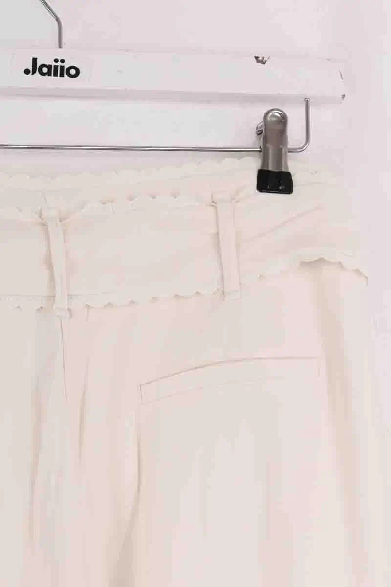Pantalon large Sézane Ecru en Viscose