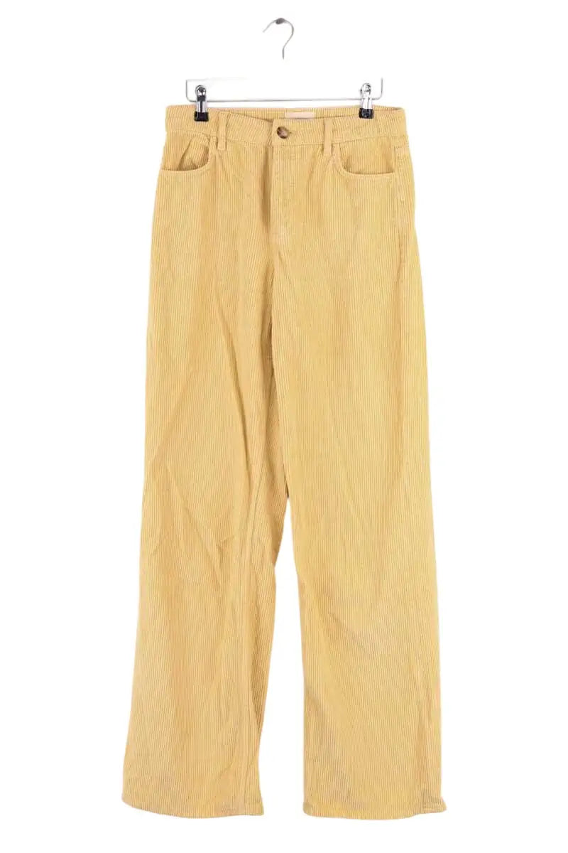 Pantalon large Sézane Jaune en Coton, taille M - Seconde Main