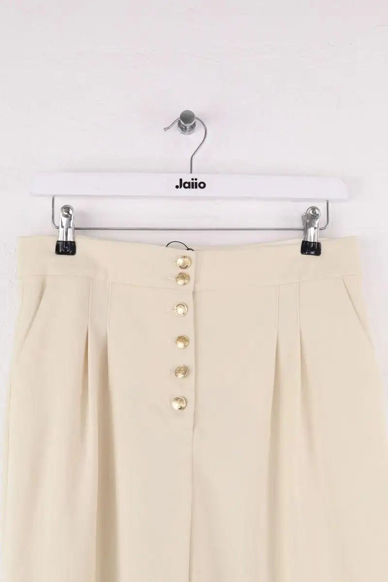 Pantalon large Sézane Jaune en Synthétique