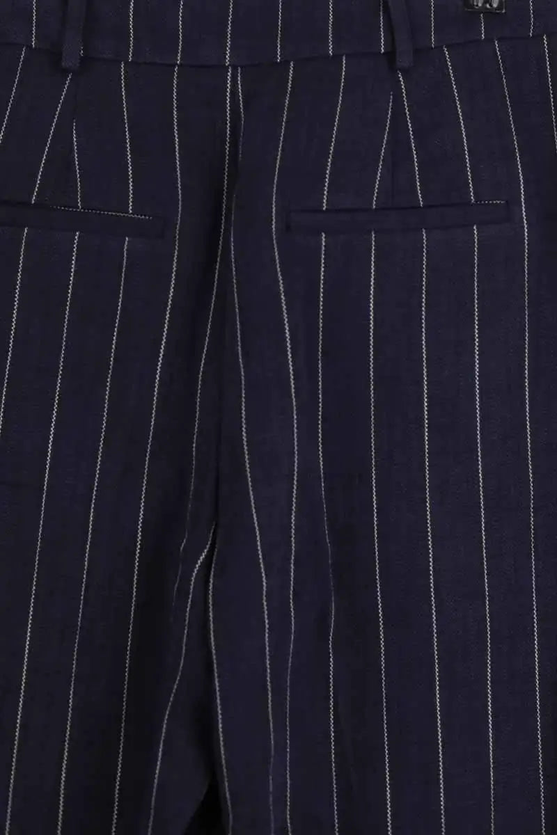 Pantalon large Sézane Marine en Viscose
