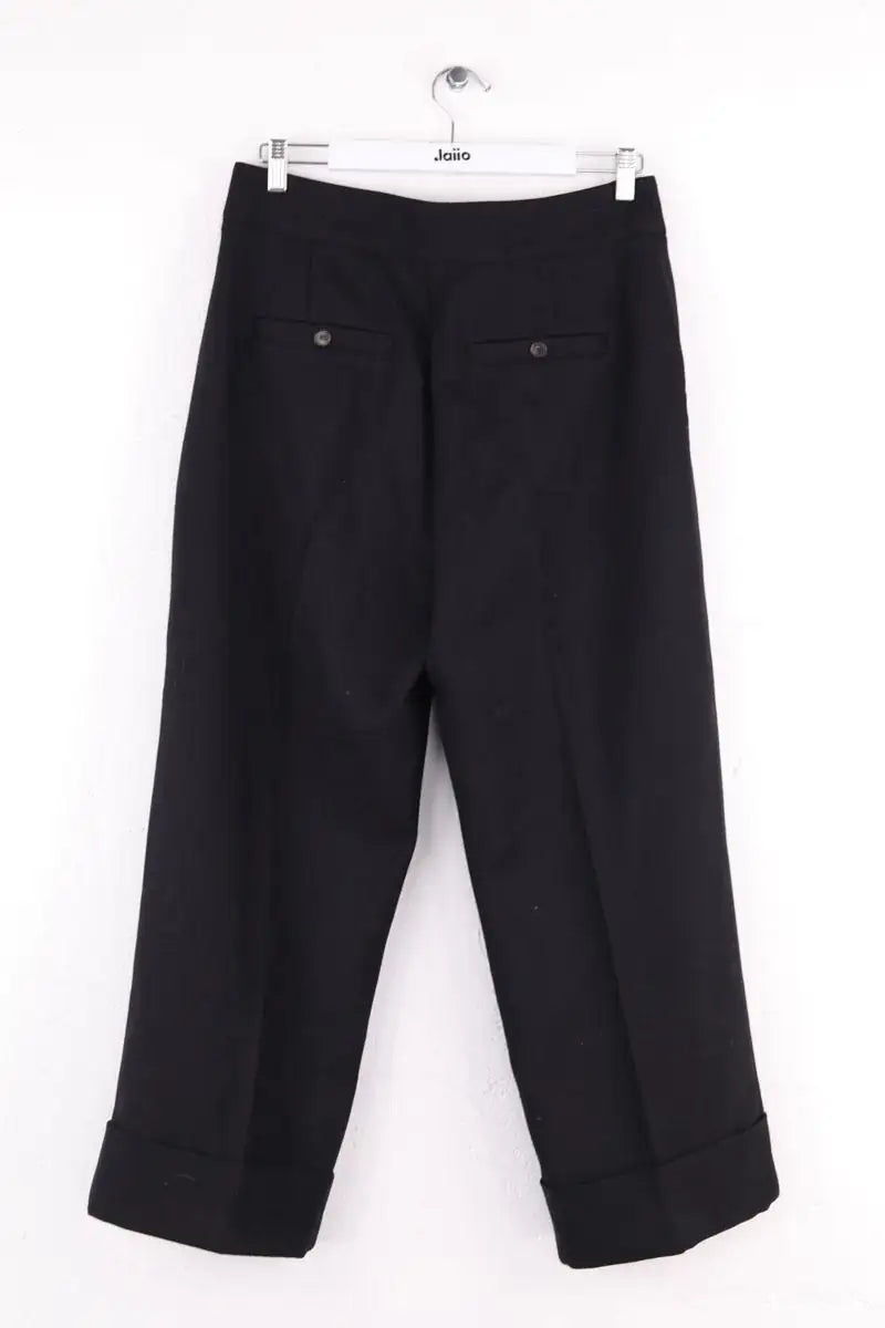 Pantalon large Sézane Noir en Coton