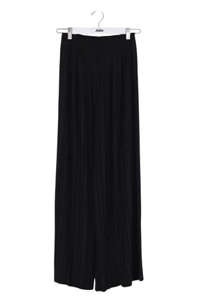 Pantalon large Sézane Noir en Synthétique, taille S - Seconde Main