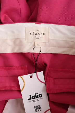 Pantalon large Sézane Rose en Coton