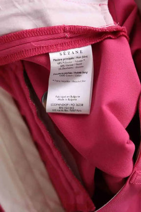 Pantalon large Sézane Rose en Coton