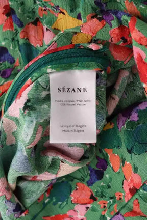 Pantalon large Sézane Vert en Viscose