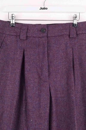 Pantalon large Sézane Violet en Laine