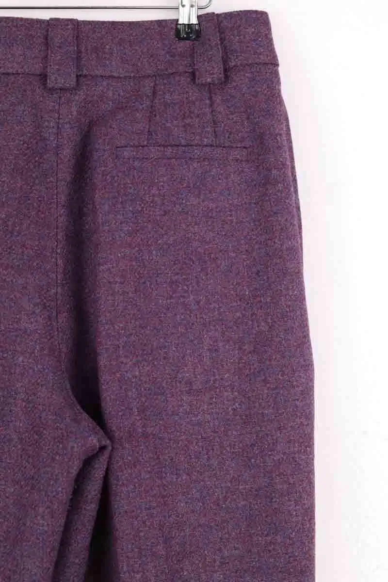 Pantalon large Sézane Violet en Laine