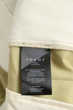 Pantalon large Soeur Cole Kaki en Coton