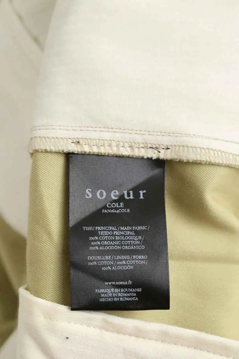 Pantalon large Soeur Cole Kaki en Coton