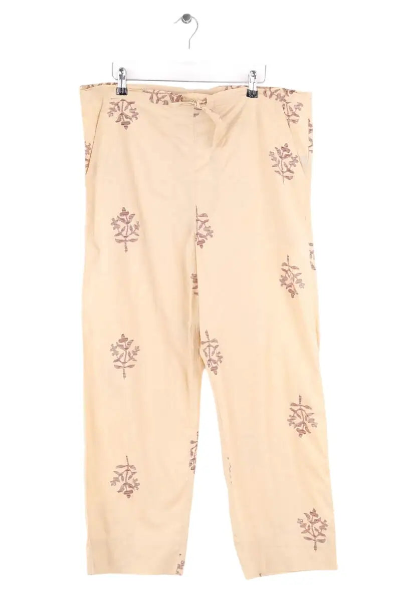 Pantalon large Soeur Titouan Beige en Coton, taille S - Seconde Main