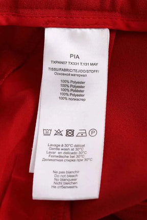 Pantalon large Tara Jarmon Pia Rouge en Synthétique