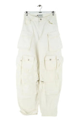 Pantalon large The Attico Blanc en Coton, taille 4XL - Seconde Main