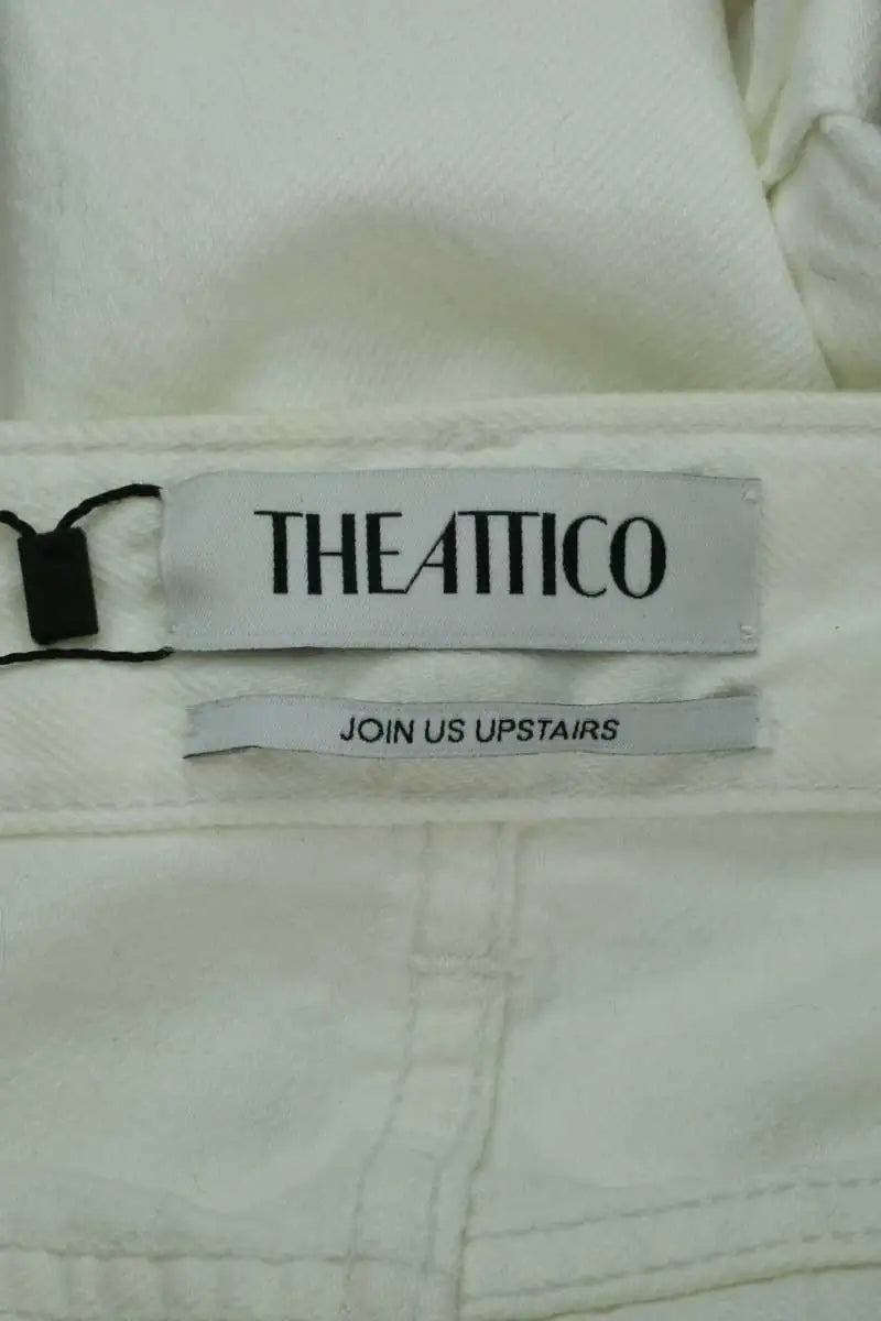 Pantalon large The Attico Blanc en Coton