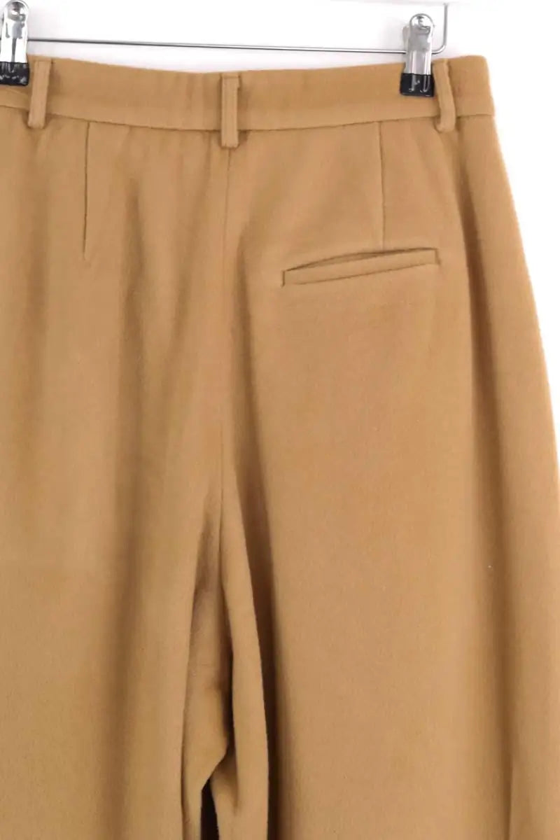 Pantalon large The Frankie Shop Marron en Laine