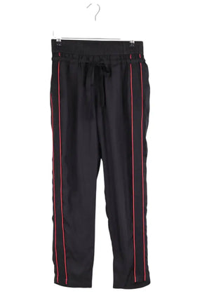 Pantalon large The Kooples Noir en Soie, taille M - Seconde Main