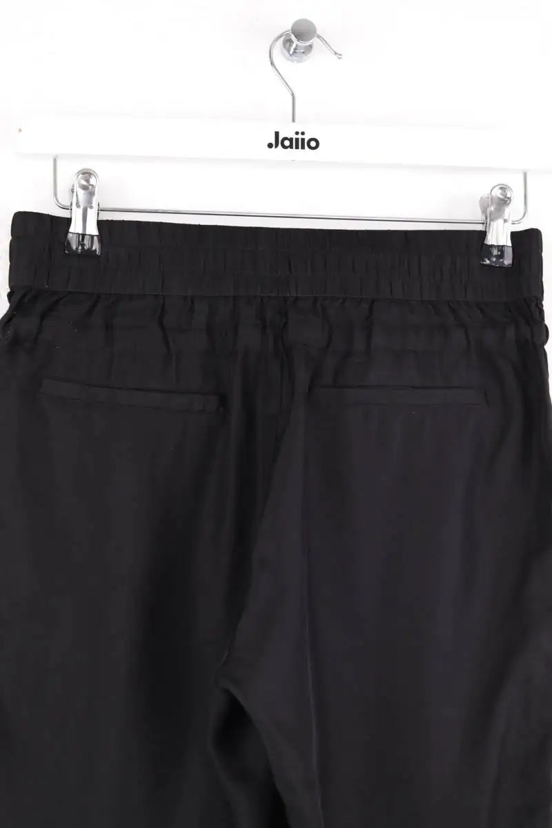 Pantalon large The Kooples Noir en Soie