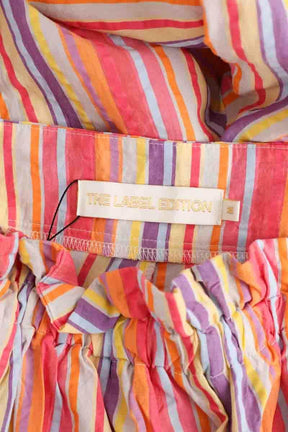 Pantalon large The Label Edition Multicolore en Coton