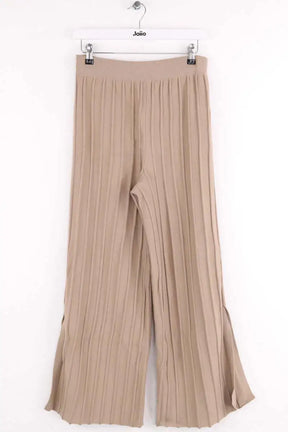 Pantalon large Theory Camel en Laine