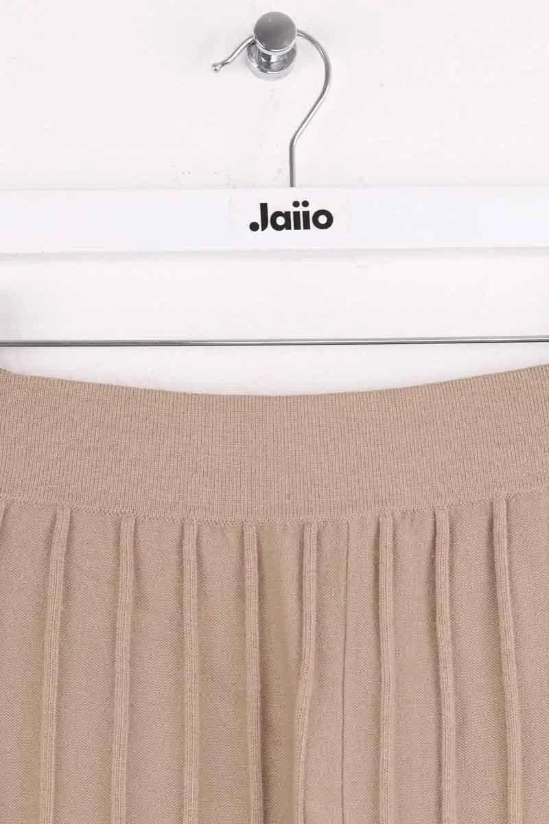 Pantalon large Theory Camel en Laine