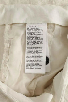 Pantalon large Tommy Hilfiger Blanc en Lin