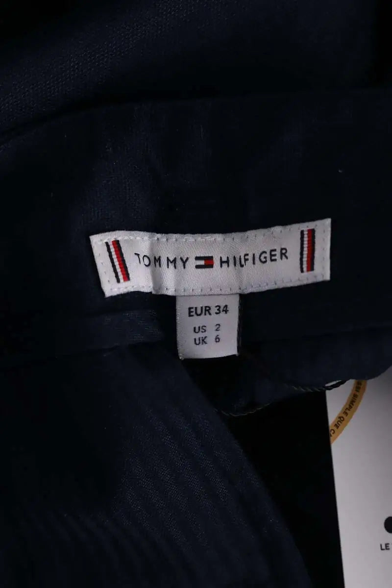Pantalon large Tommy Hilfiger Bleu en Coton