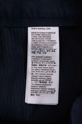 Pantalon large Tommy Hilfiger Bleu en Coton