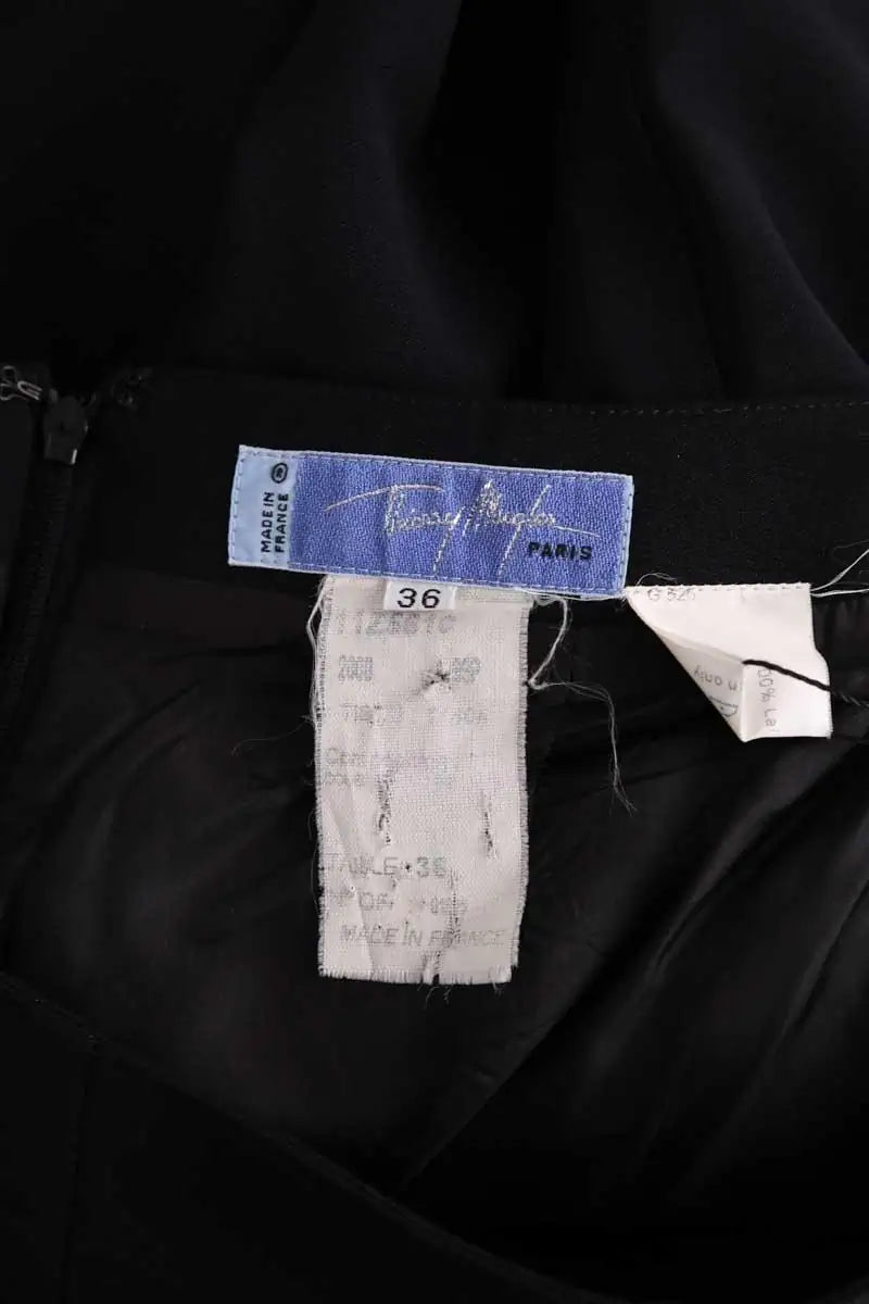 Pantalon large Tommy Hilfiger Noir en Laine