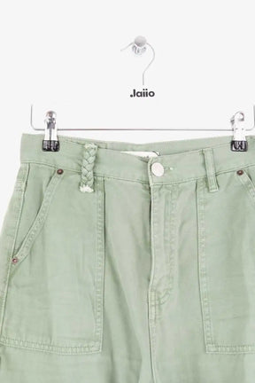 Pantalon large Tresse Kaki en Coton