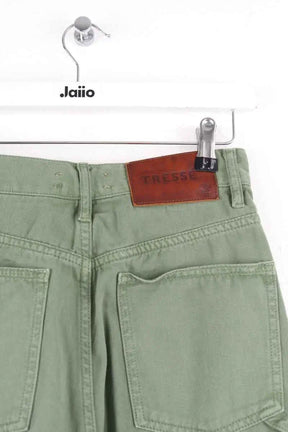 Pantalon large Tresse Kaki en Coton