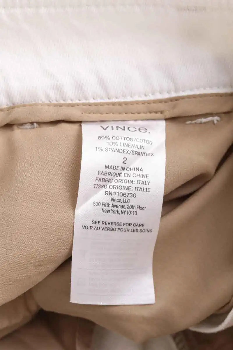 Pantalon large Vince Blanc en Coton