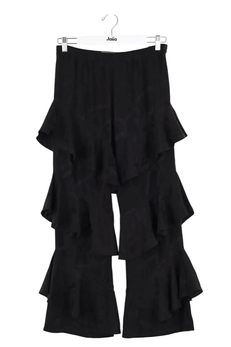 Pantalon large Zadig & Voltaire Noir en Soie, taille S - Seconde Main
