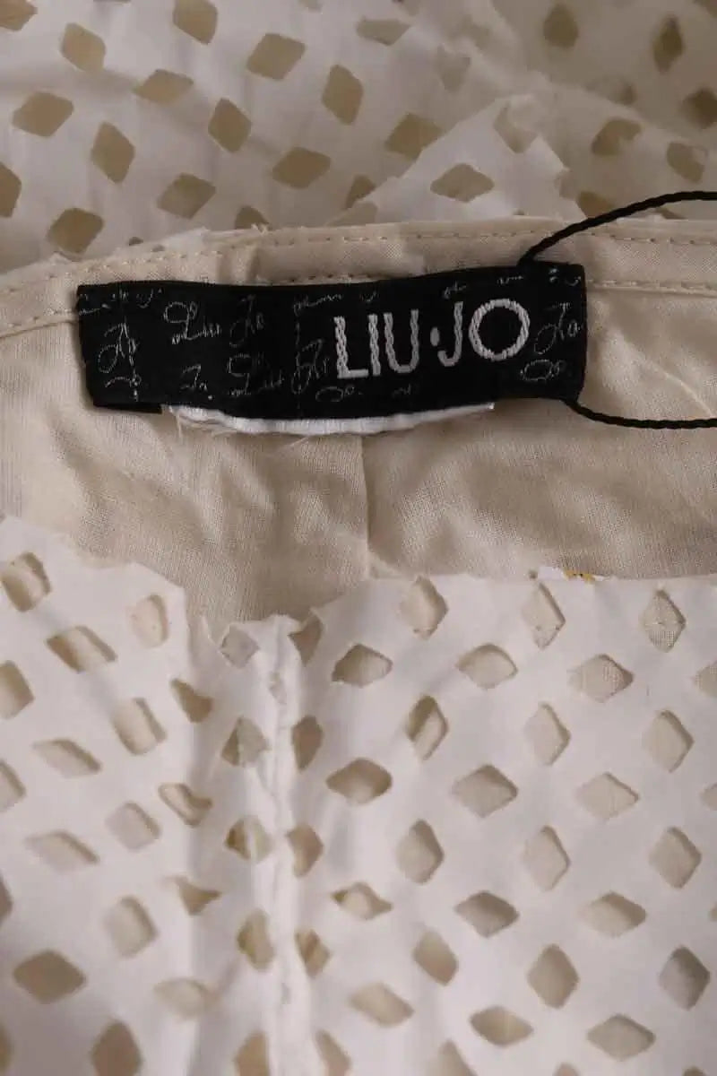 Pantalon Liu Jo Ecru en Synthétique