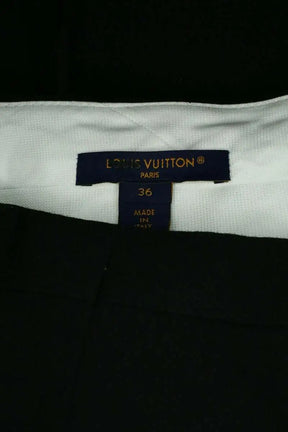 Pantalon Louis Vuitton Noir en Laine