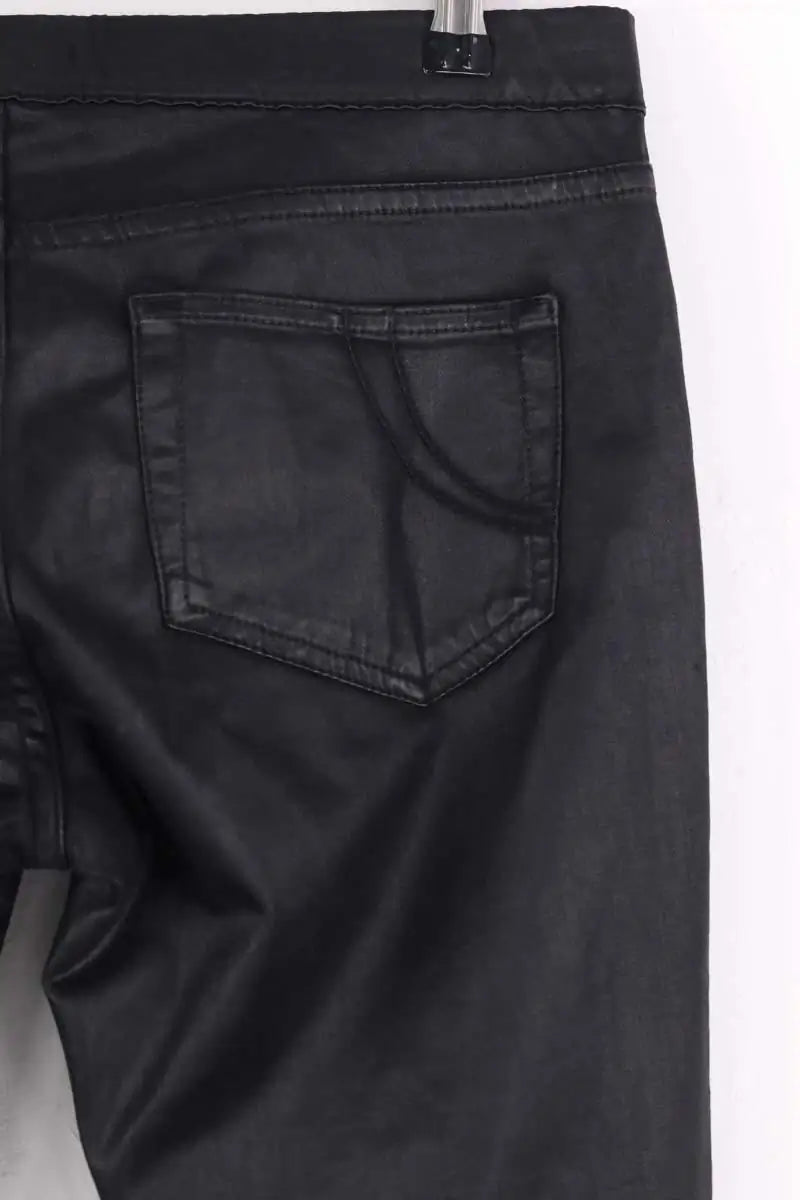 Pantalon Maje Noir en Coton