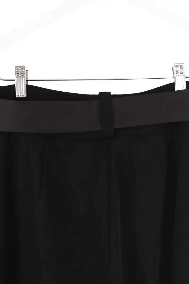 Pantalon Maje Noir en Coton