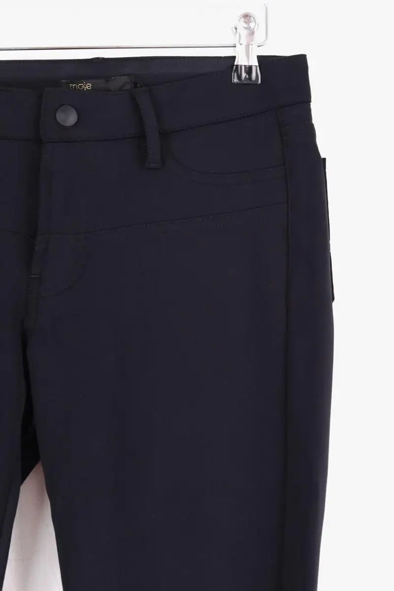 Pantalon Maje Noir en Synthétique