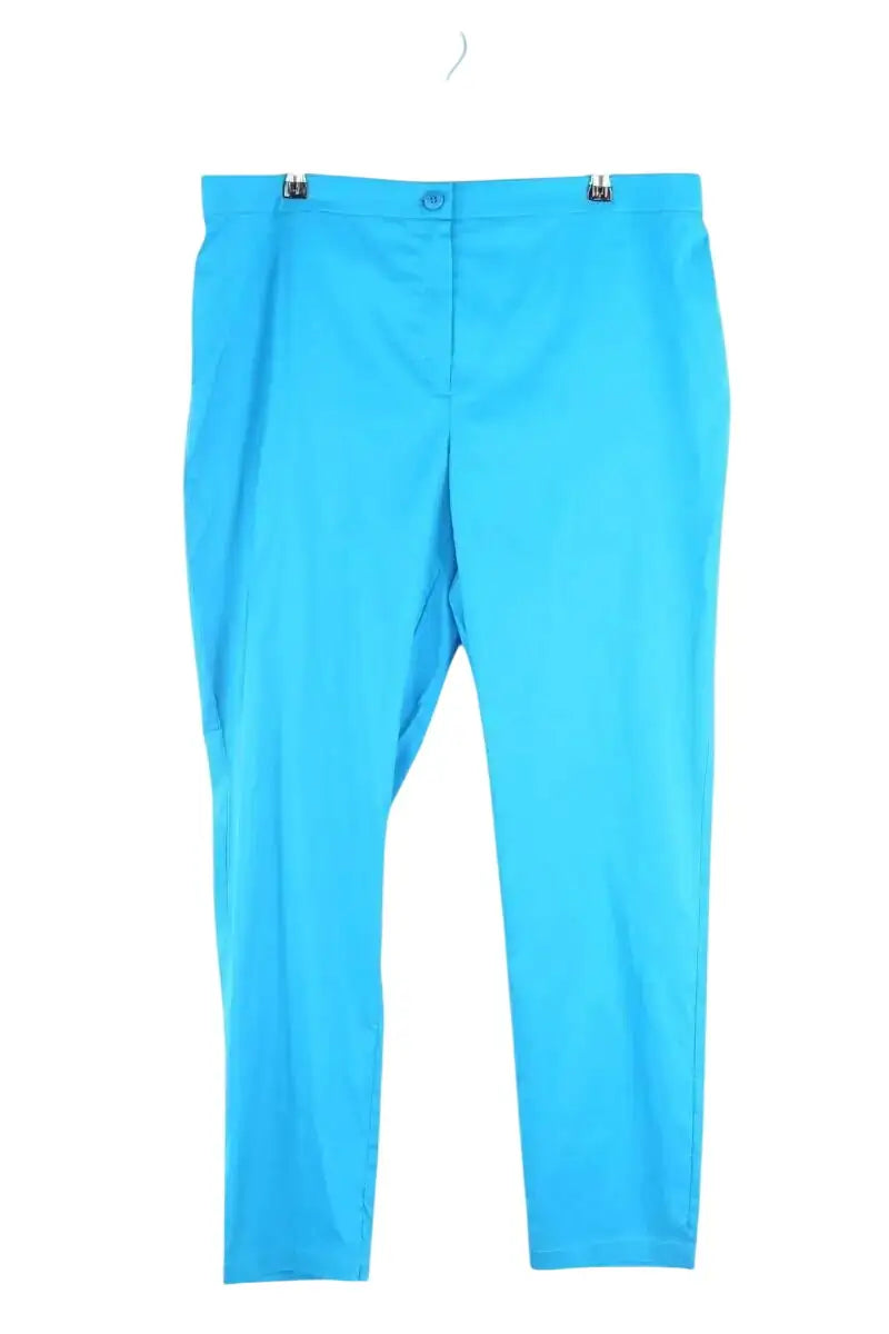 Pantalon Marina Rinaldi Bleu en Coton, taille XXXL - Seconde Main
