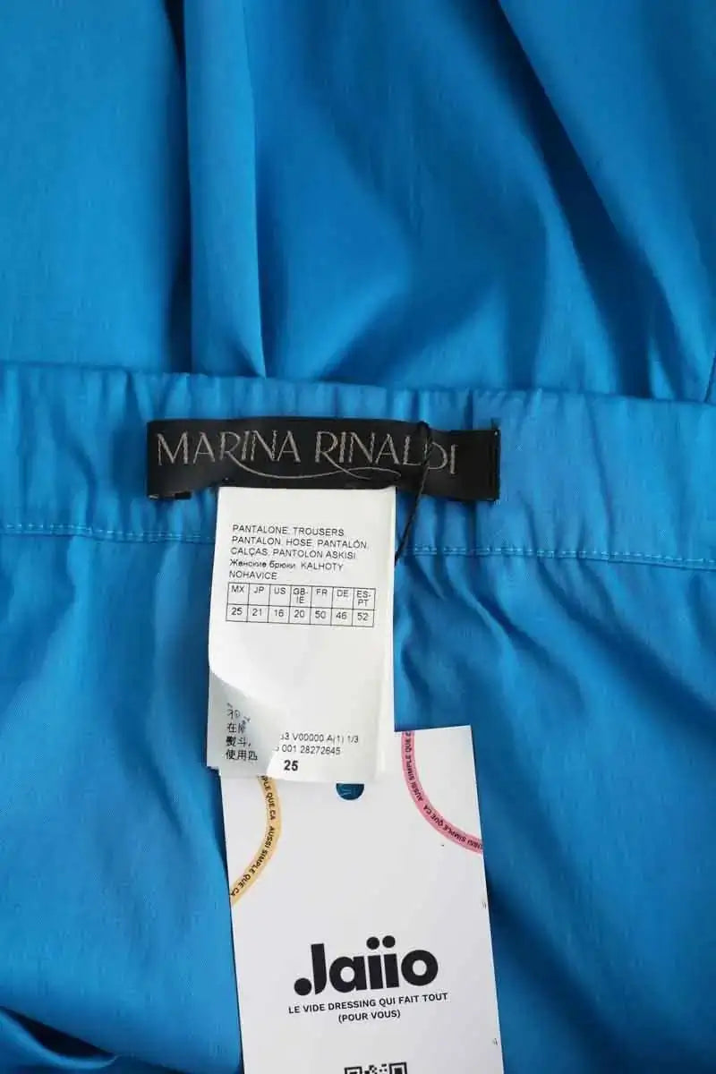 Pantalon Marina Rinaldi Bleu en Coton