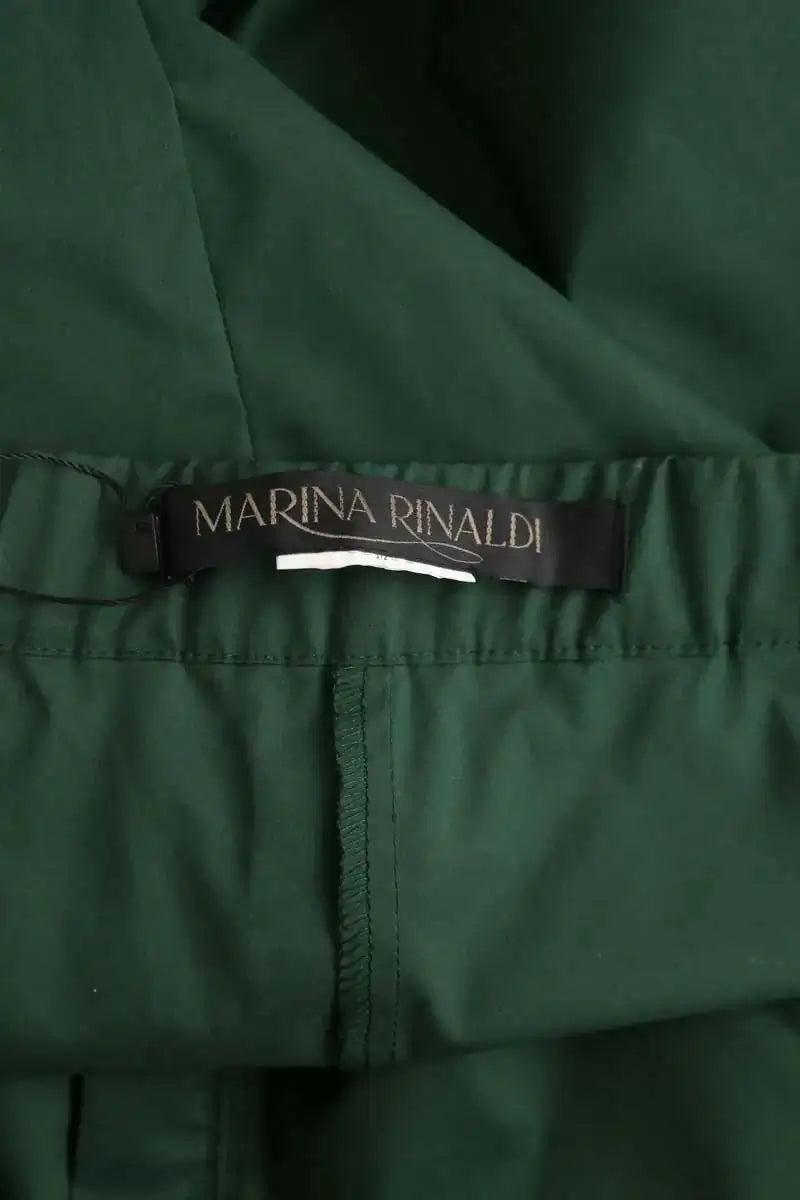 Pantalon Marina Rinaldi Vert en Coton