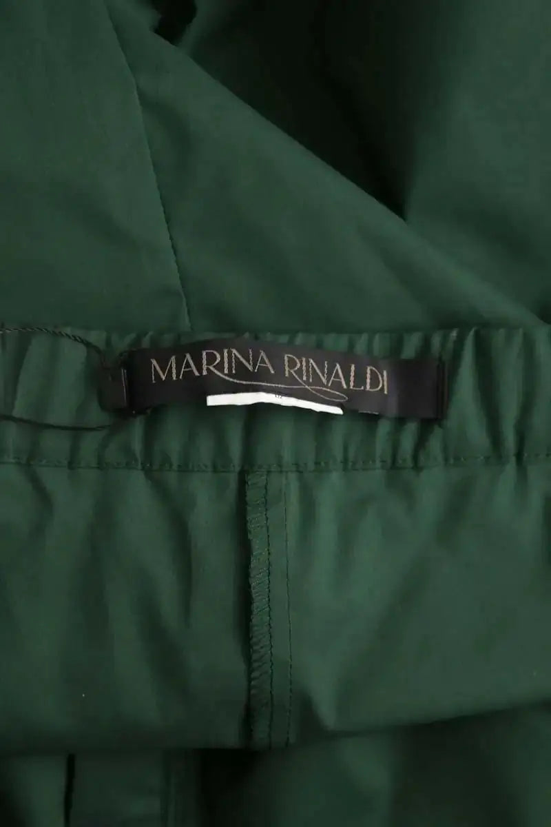 Pantalon Marina Rinaldi Vert en Coton