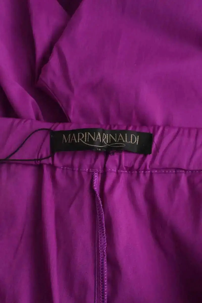 Pantalon Marina Rinaldi Violet en Coton