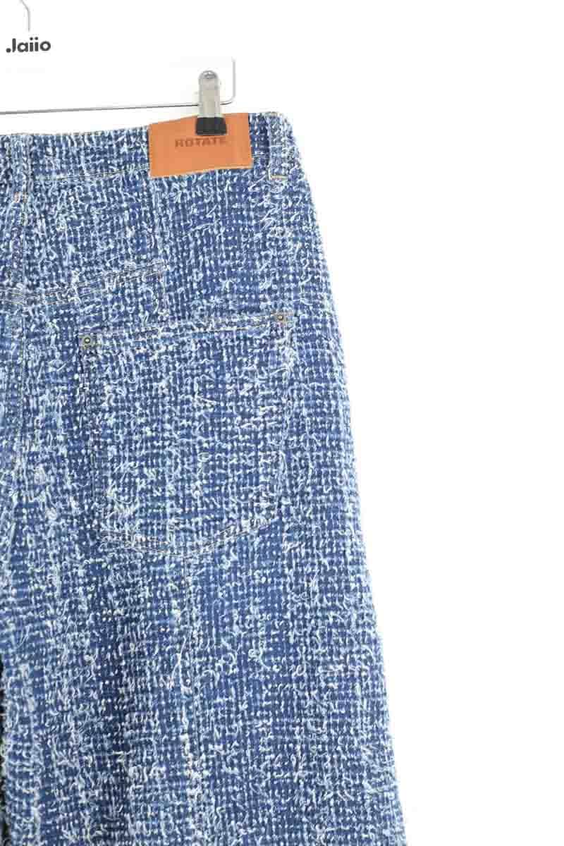 Pantalon Rotate Bleu en Coton