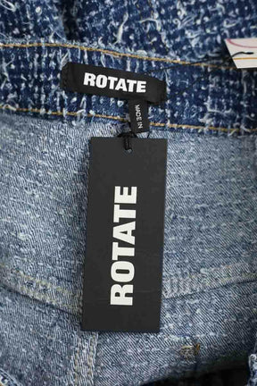 Pantalon Rotate Bleu en Coton