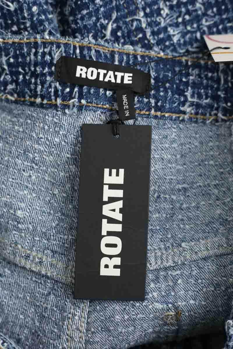 Pantalon Rotate Bleu en Coton