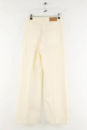 Pantalon Samsoe Samsoe Ecru en Coton