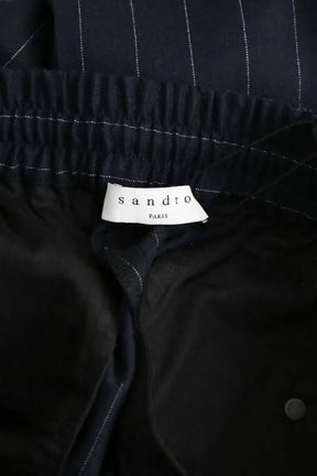 Pantalon Sandro Marine en Laine